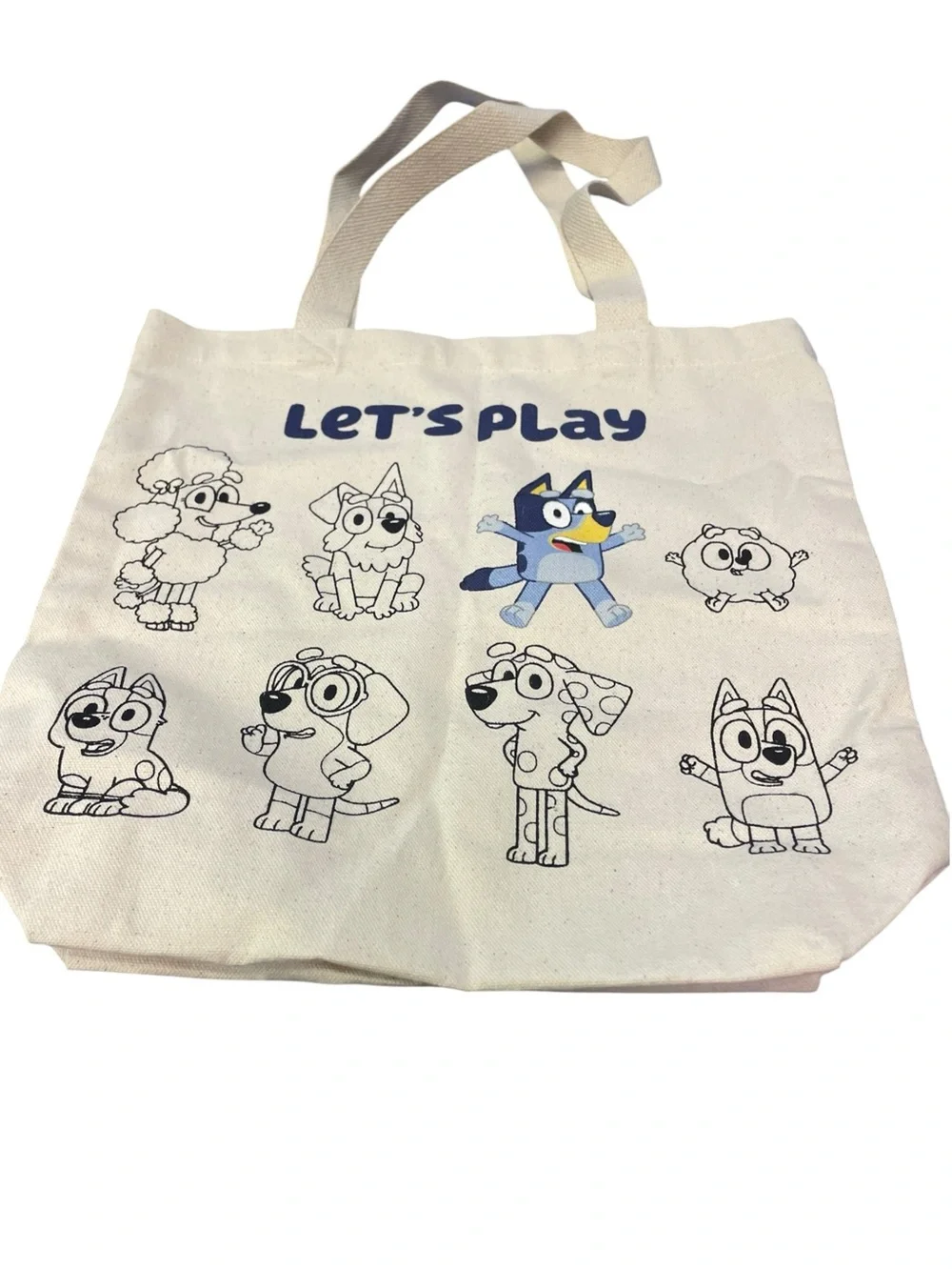 Blue Character Canvas Pet Tote Bag -